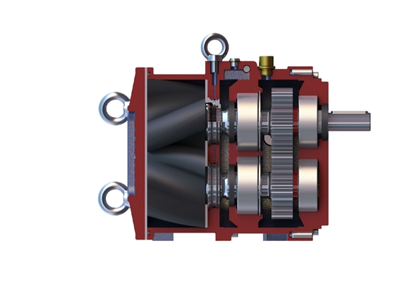 凸輪轉子泵剖面圖 凸輪轉子泵剖面圖