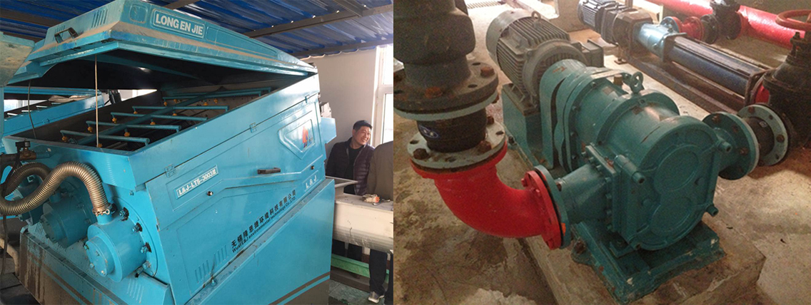 甘肅某污水處理廠RDC50板框污泥工料轉子泵
